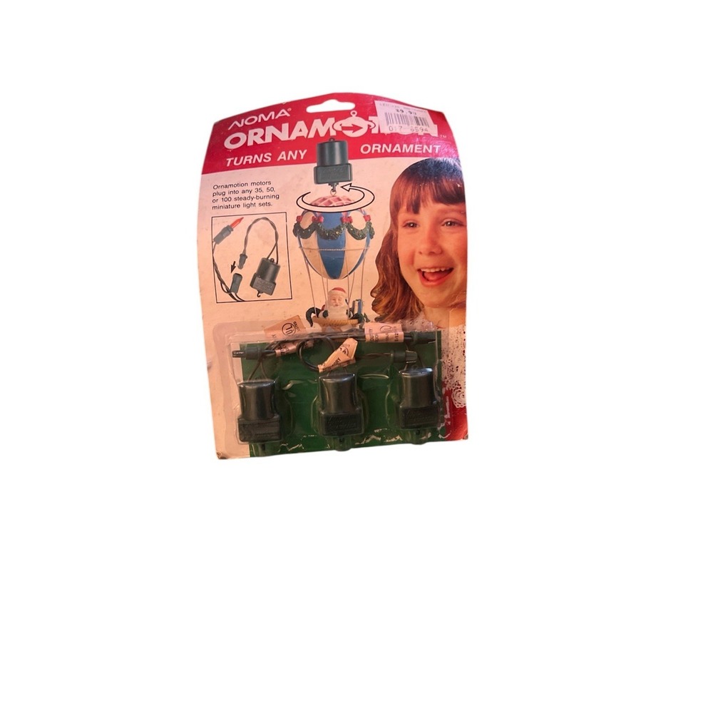 Vintage Noma Ornamotion Turns Any Christmas Ornament‎ 3 Pack Tree Lights 1989